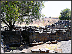 Israel: ruinas de Korazim.