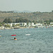 My attempt at a panoramic view of the beach