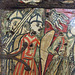 Detail of a Painted Wood Box with Scenes of the Capture of Orange in the Cloisters, April 2012