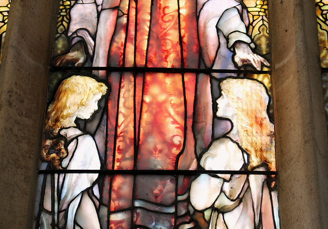 Tiffany window, St Andrew's Church, Kimbolton, Cambridgeshire