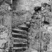 Piégut castle stairs