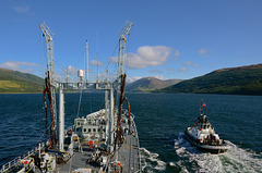 RFA GOLD ROVER entering Loch Striven