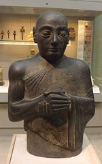 Statue of Gudea in the British Museum, May 2014