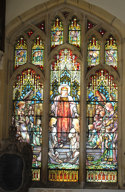 Tiffany window, St Andrew's Church, Kimbolton, Cambridgeshire