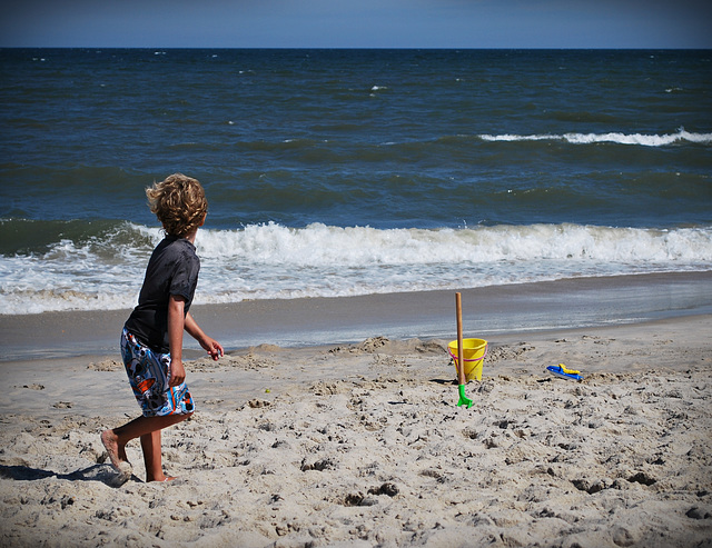 Logan at the Beach