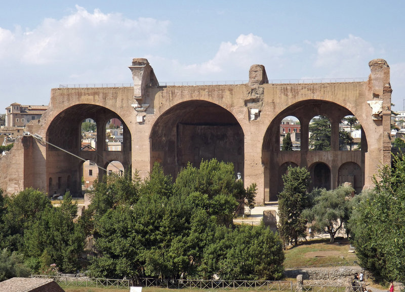 The Basilica of Constantine in the Forum Romanum, July 2012