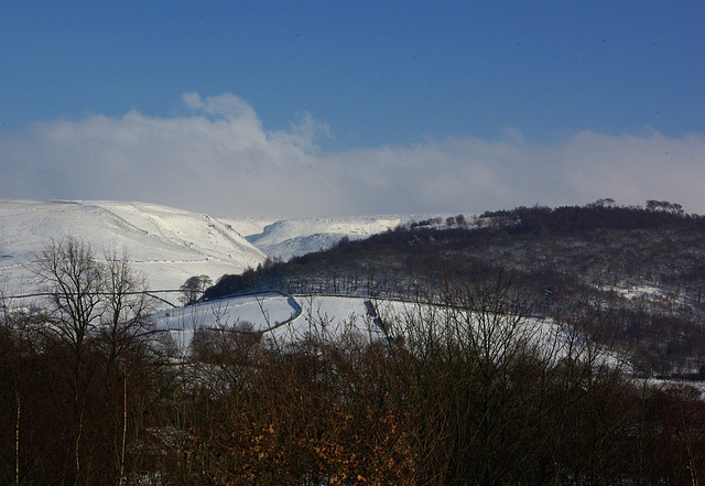 Bleaklow over Manor Park, Glossop