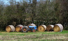 Bales with Tractor