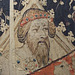 Detail of Alexander the Great or Hector of Troy from the Nine Heroes Tapestry in the Cloisters, April 2012