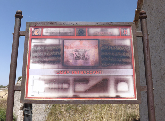 The Tomb of the Bacchantes in Tarquinia, June 2012