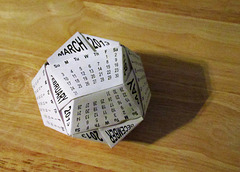 Dodecahedral 2013 Calendar