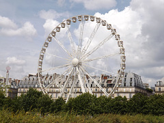 Ferris Wheel in the Tuileries Gardens in Paris, June 2014