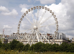 Ferris Wheel in the Tuileries Gardens in Paris, June 2014