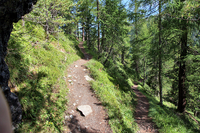 Aufstieg zur Bergstation Langenstein auf 2330 m