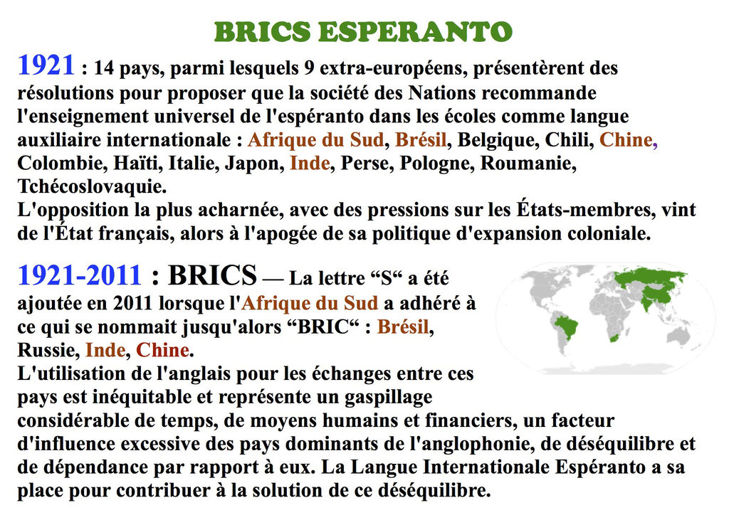 BRICS ESPERANTO — FR