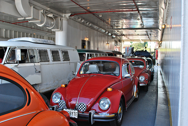 On the ferry...