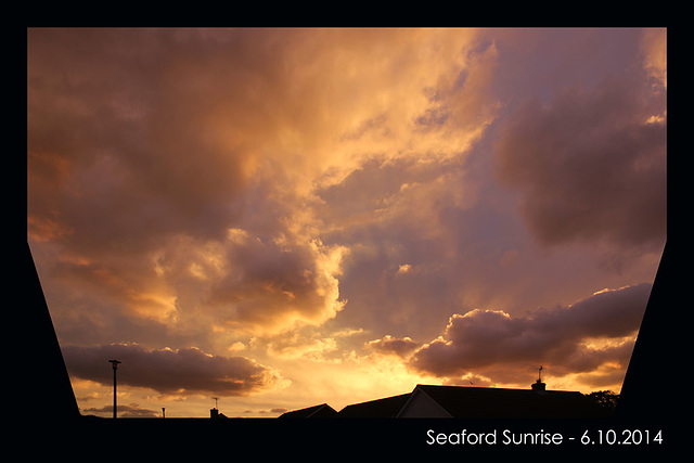 Sunrise Seaford - 6.10.2014 - angled crop