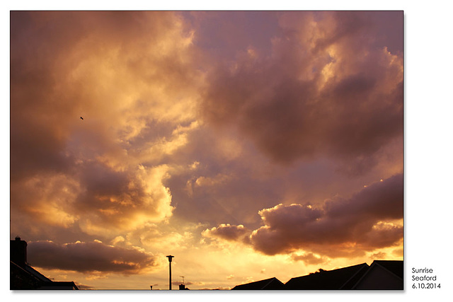 Sunrise over Seaford - 6.10.2014