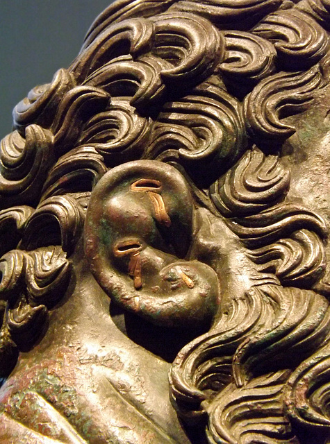 Detail of the Ear of the Boxer in the Palazzo Massimo in Rome, July 2012