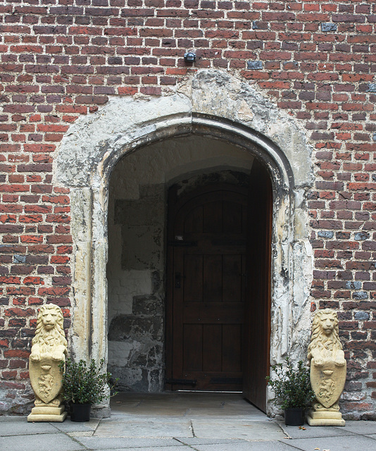 Exit from the chapel