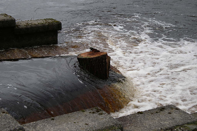 Water flowing into Derwent Reservoir