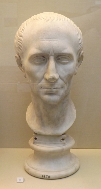 18th Century Marble Head of Julius Caesar in the British Museum, May 2014