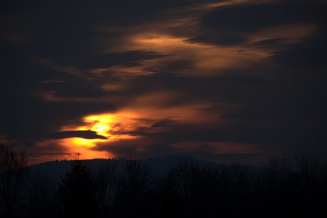 Sonnenaufgang in Einhausen
