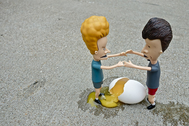 An Egg Exchange Between Beavis and Butthead That Turned Into a Disaster