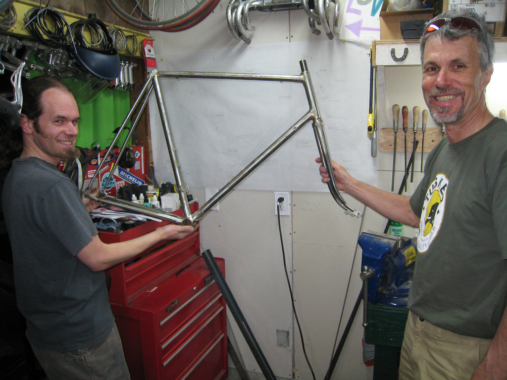 #CT209 in progress with builder, Corey Thompson (L), and owner, Alan Woods (2009)