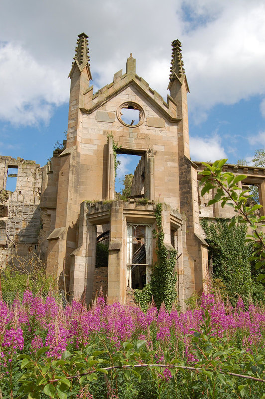 Cambusnethan Priory, Lanarkshire, Scotland burnt c1984