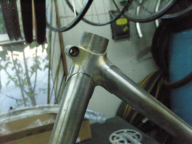 #CT209 Seat cluster. Excess seat tube will be trimmed away. (2009)