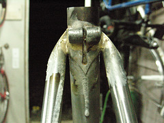 #CT209 Rear view of wrap over seat stay attachment (2009)