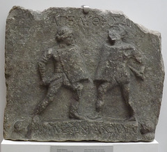 Female Gladiators Relief in the British Museum, April 2013