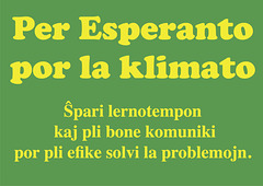 Avec l'espéranto pour le climat