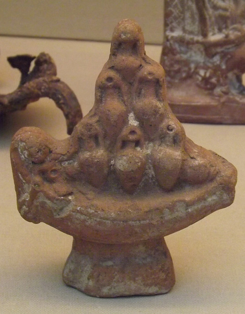 Terracotta Model of a Boat Laden with Amphorae in the British Museum, April 2013