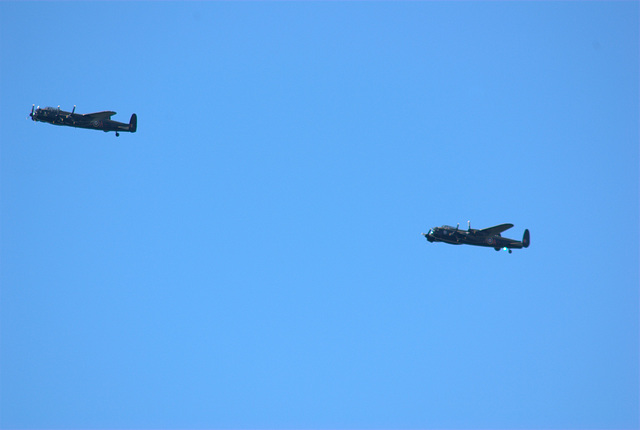 The Two Lancasters over Holmfirth