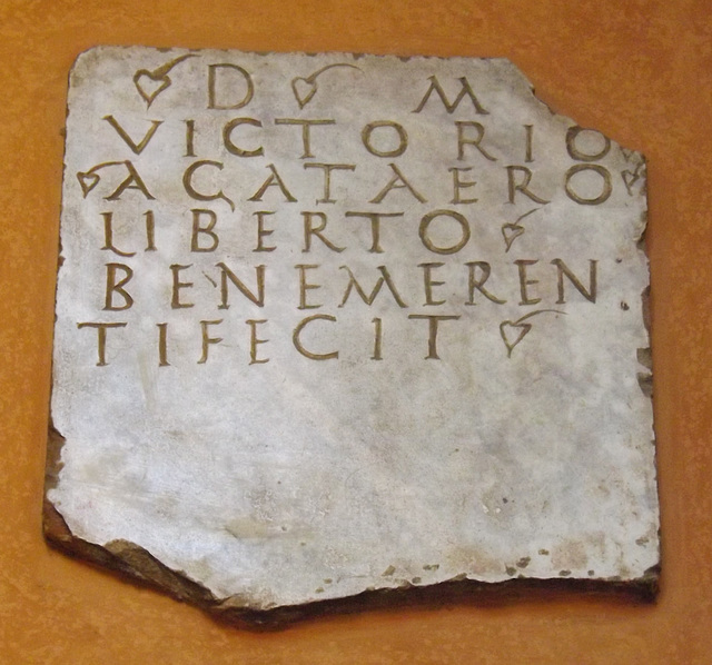 Latin Inscription in the American Academy in Rome, June 2012