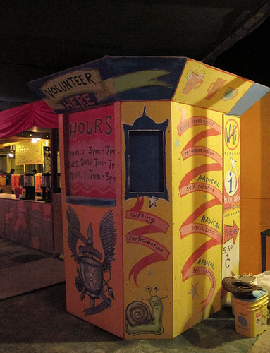 Volunteer Booth In Center Camp (0461)