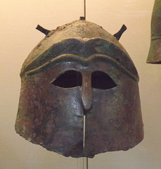 Bronze Apulo-Corinthian Helmet in the British Museum, May 2014