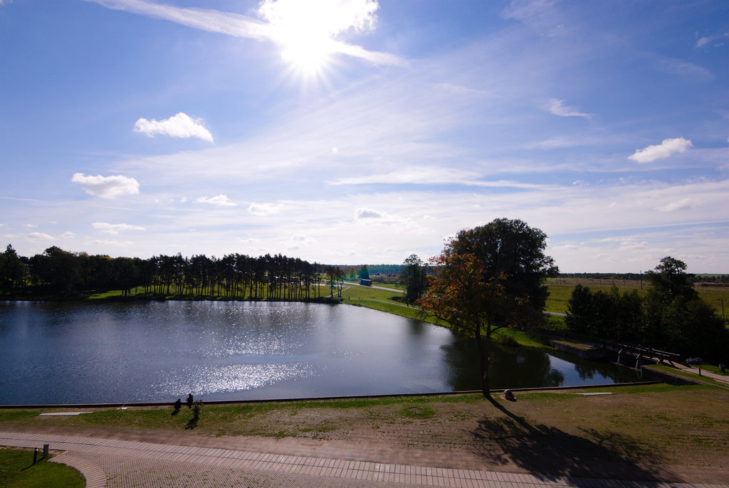 Der Teich beim Schloss Mir