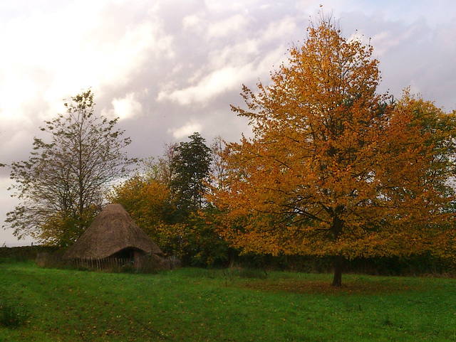 Recreation of Medieval Roundhouse at Mellor Parish Church