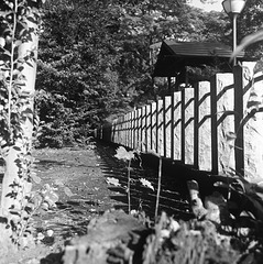 Row of stone posts