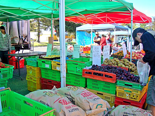 Potatoes and fruit