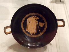 Terracotta Kylix with a Komast Attributed to the Brygos Painter in the Metropolitan Museum of Art, April 2011