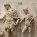 Detail of a Relief with the Arrival of Aeneas and his Trojan Companions in Italy in the British Museum, April 2013