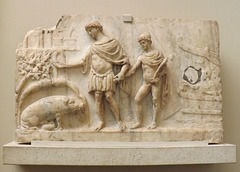 Relief with the Arrival of Aeneas and his Trojan Companions in Italy in the British Museum, April 2013