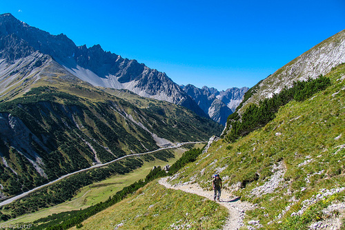 Auf dem Weg vom Hahntennjoch zum Steinjöchl (240°)