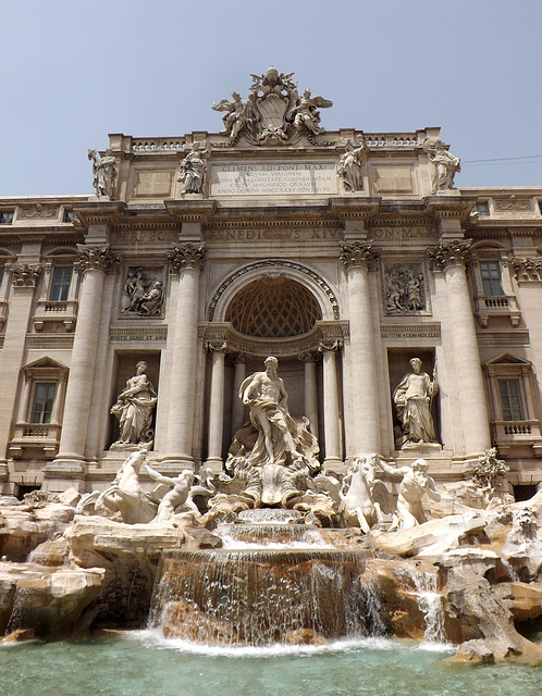 The Fountain of Trevi in Rome, June 2012