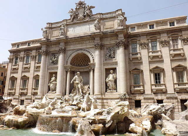 The Fountain of Trevi in Rome, June 2012