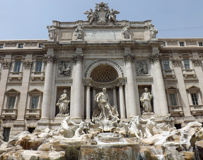 The Fountain of Trevi in Rome, June 2012